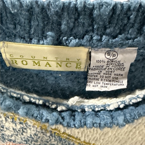 Vintage Country Romance Floral Patchwork Sweater - Picture 3 of 4